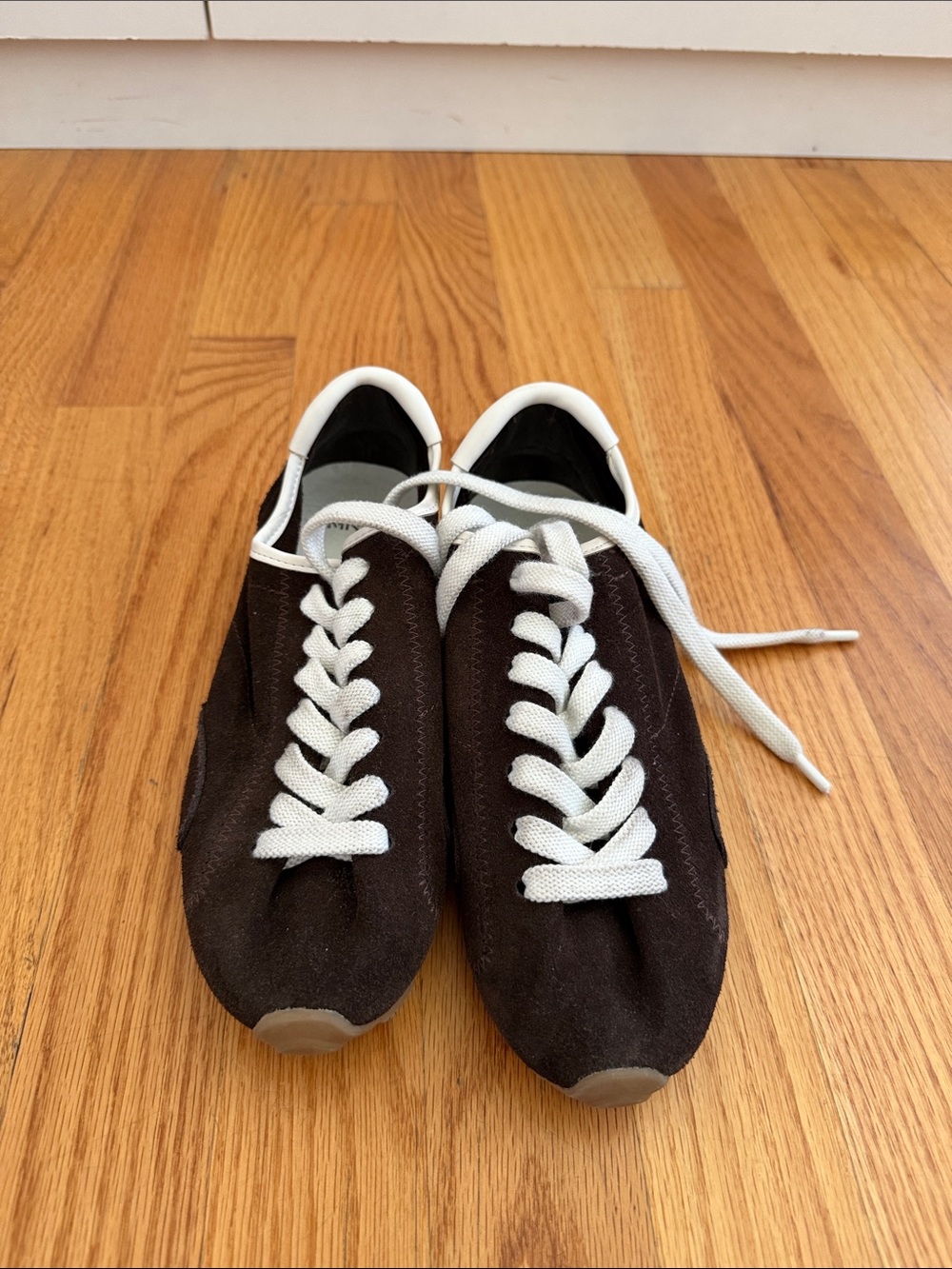 Mango MNG Brown Suede Leather Sneakers Women’s EU 36 US 6 Minimalist Casual